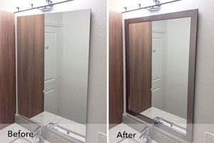Turnkey Shower Doors and framed Mirrors multifamily