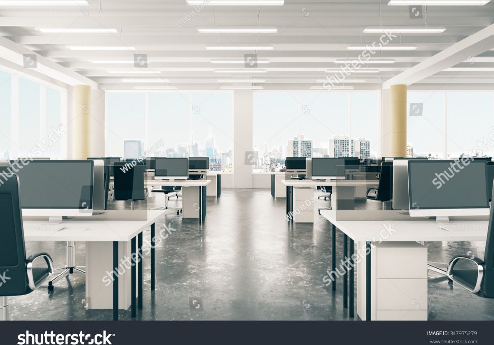 stock-photo-open-space-office-in-loft-style-hangar-with-windows-in-floor-and-city-view-d-render-347975279